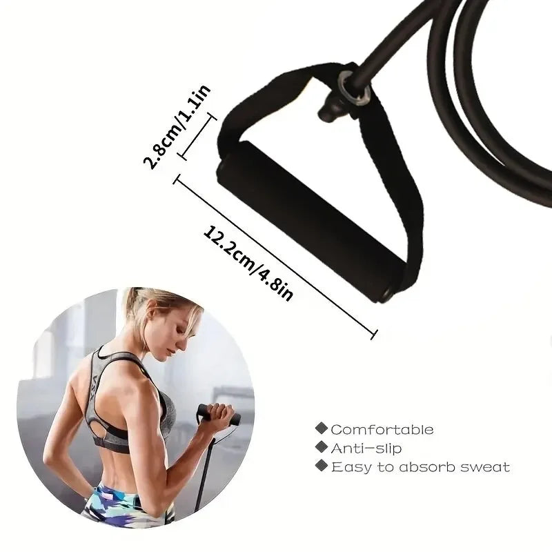 Bandas de Resistencia con Asas – Entrenamiento de Fuerza en Casa para Hombres y Mujeres