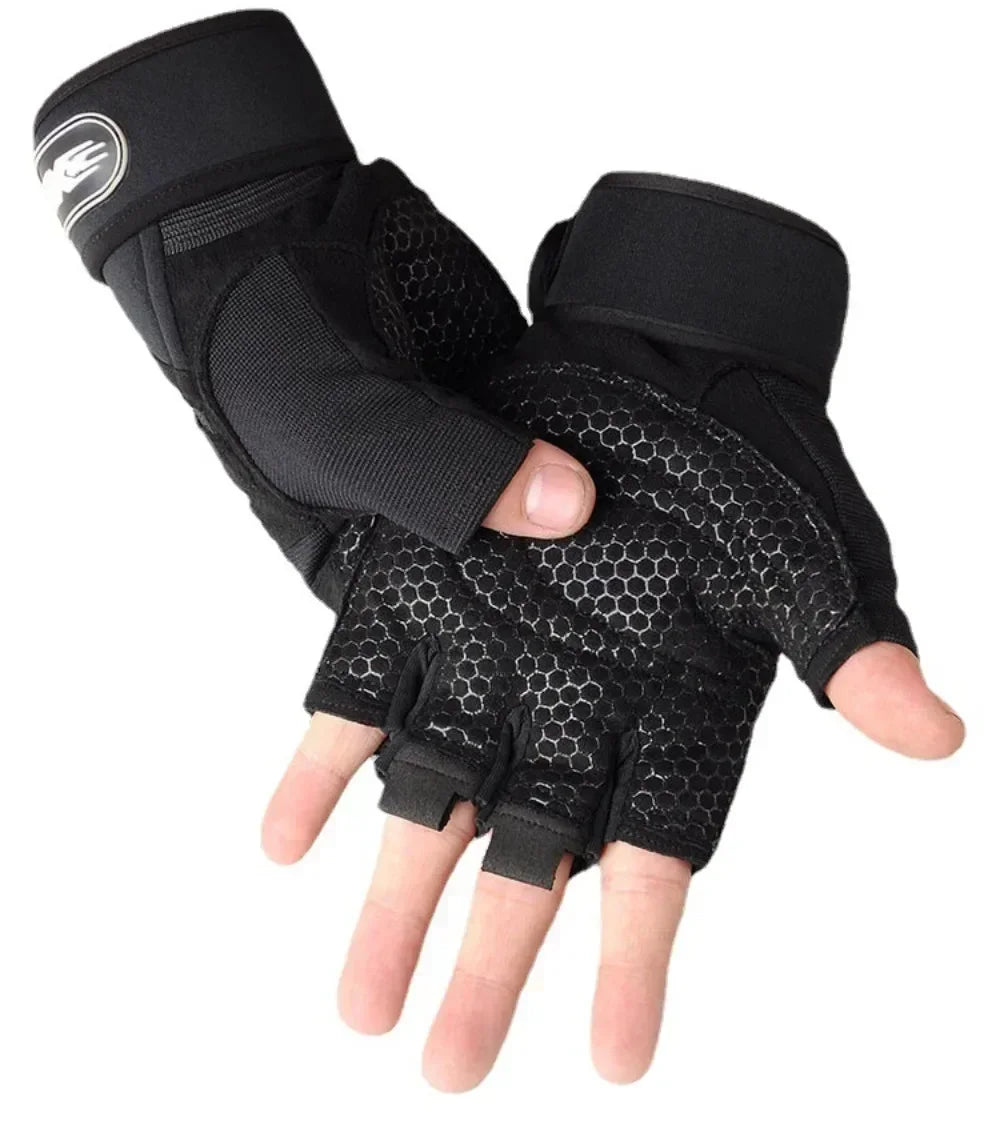 Guantes de Gimnasio Sin Dedos – Agarre Máximo para Crossfit, Pesas y Ciclismo