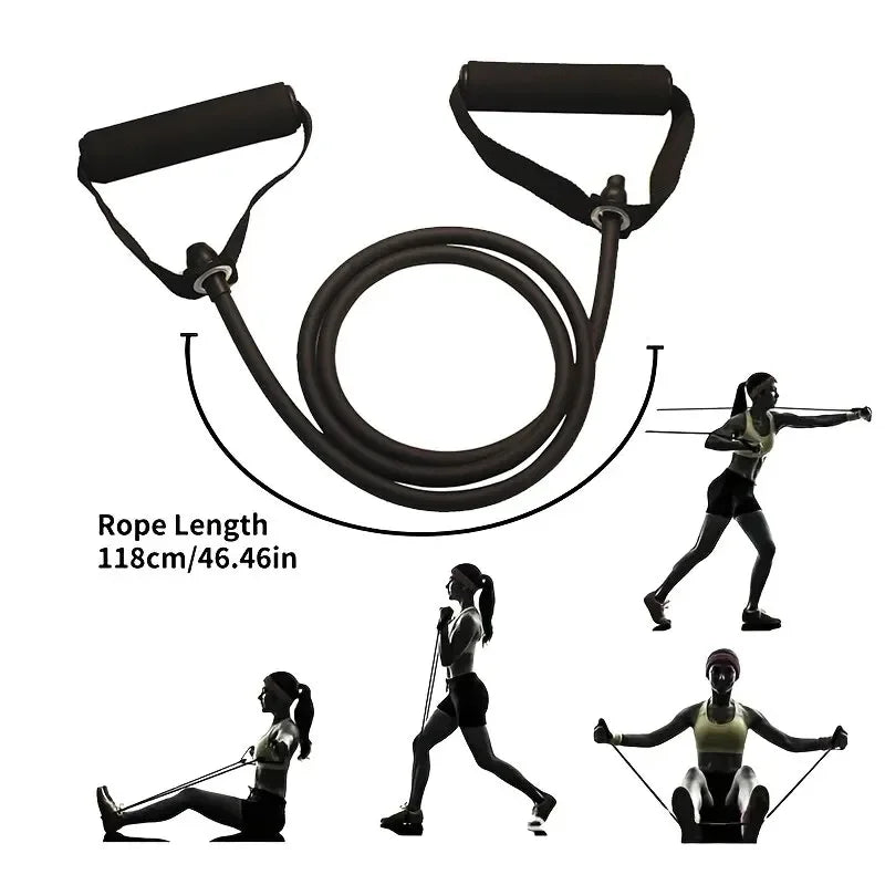 Bandas de Resistencia con Asas – Entrenamiento de Fuerza en Casa para Hombres y Mujeres