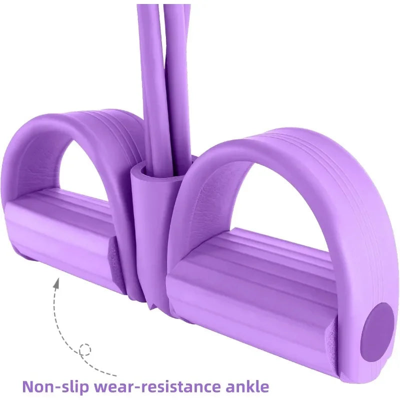 Tensor de Bandas de Resistencia 4 Niveles – Fitness en Casa para Abdomen, Yoga y Musculación