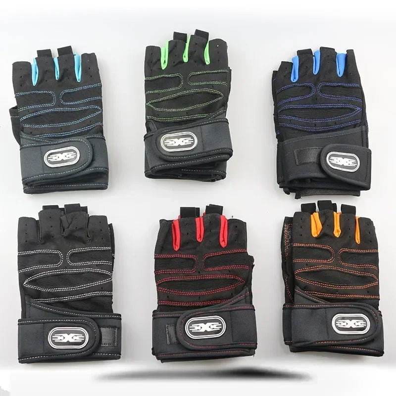 Guantes de Gimnasio Sin Dedos – Agarre Máximo para Crossfit, Pesas y Ciclismo