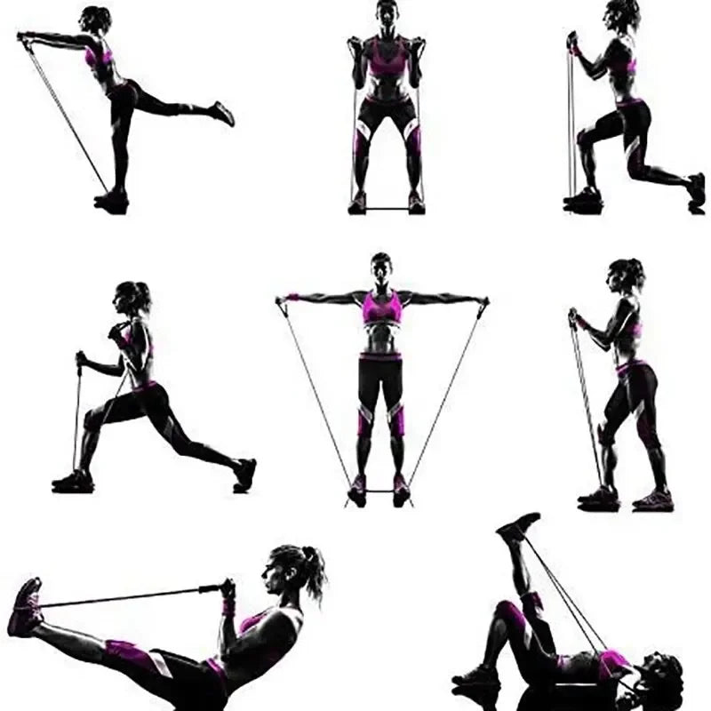 Bandas de Resistencia con Asas – Entrenamiento de Fuerza en Casa para Hombres y Mujeres