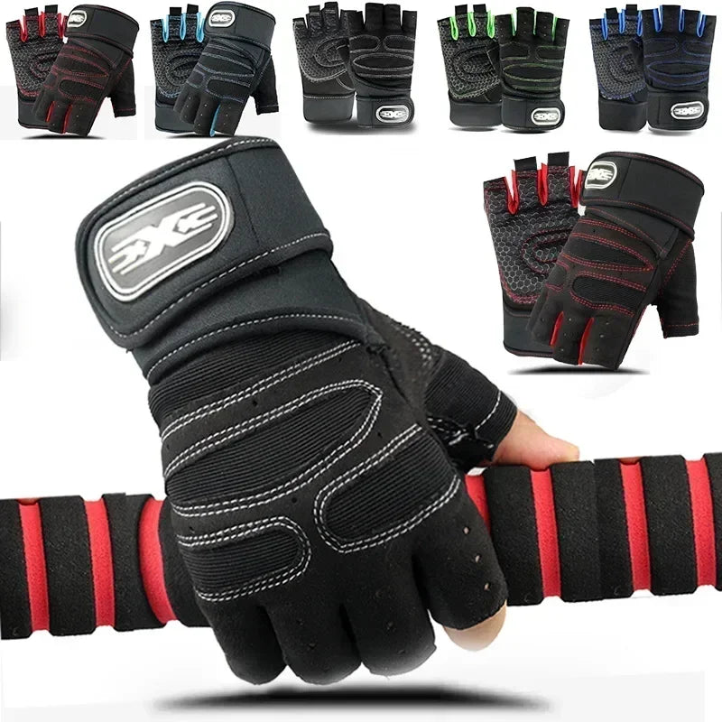 Guantes de Gimnasio Sin Dedos – Agarre Máximo para Crossfit, Pesas y Ciclismo