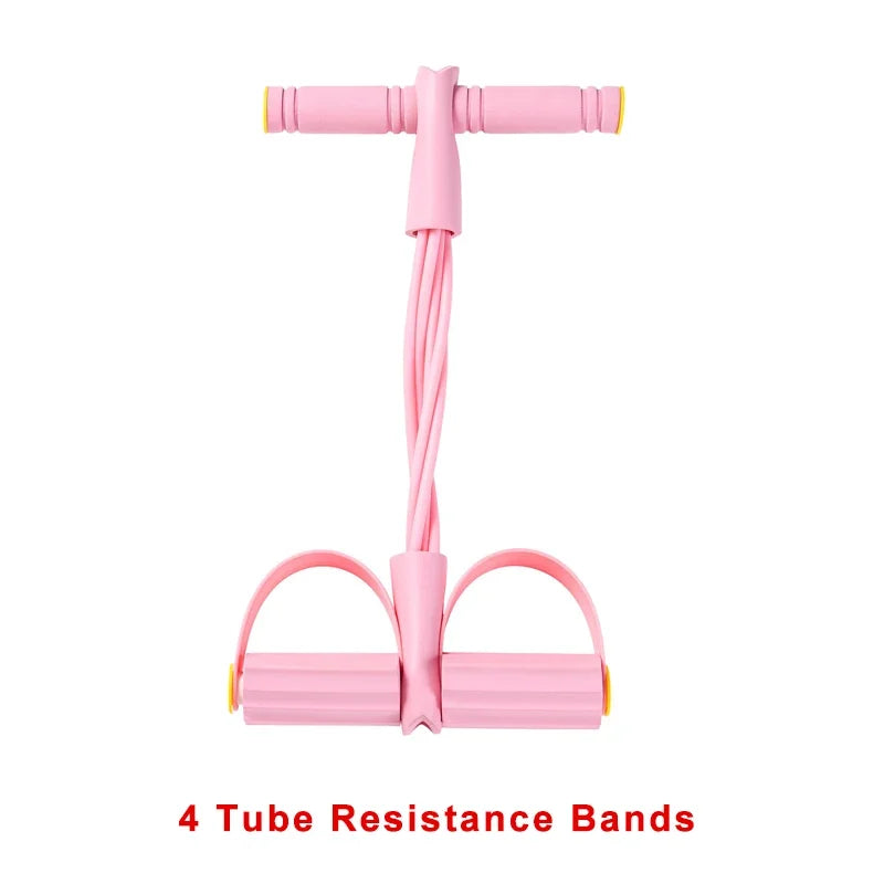 Tensor de Bandas de Resistencia 4 Niveles – Fitness en Casa para Abdomen, Yoga y Musculación